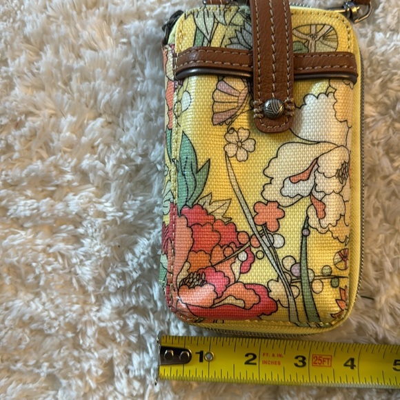 Sakroots SmartPhone Zip Wallet Wristlet Peace Art Boho Crossbody Bag - Picture 6 of 6